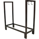 Sunnydaze Indoor/Outdoor Firewood Log Rack - Durable Steel - Bronze - 30-Inch