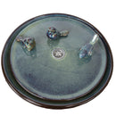 Sunnydaze Gathering Birds Ceramic Outdoor Fountain with LED Lights - 28.25"