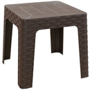 Sunnydaze Plastic Square Patio Side Table