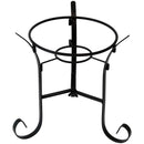 Sunnydaze Black Steel Traditional Style Gazing Globe Stand for 10-Inch or 12-Inch Gazing Balls - 9-Inch Tall
