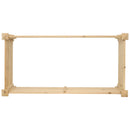 Sunnydaze Rectangular Wood Raised Garden Bed - 24" x 48.25"