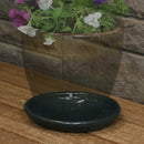 Sunnydaze Set of 4 Glazed Ceramic Planter Saucers