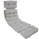 Sunnydaze Olefin Tufted Outdoor Chaise Lounge Chair Cushion - Multiple Colors