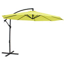 Sunnydaze Offset Outdoor Patio Umbrella with Crank - 9-Foot