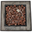 Sunnydaze Outdoor Propane Gas Fire Pit Table with Cover - 20"
