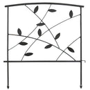 Sunnydaze 5-Piece Modern Leaves Metal Garden Fence Panels - 10' Overall