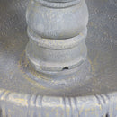 Sunnydaze Lion Head 3-Tier Outdoor Water Fountain with Electric Pump