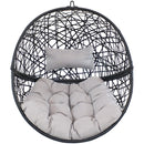 Sunnydaze Jackson Outdoor Hanging Egg Chair with Stand