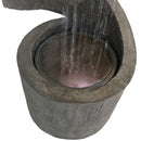 Sunnydaze Showering Spiral Electric Water Fountain with LED Light - 31"