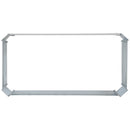 Sunnydaze Galvanized Steel Raised Garden Bed - Rectangle - 48"