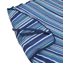 Sunnydaze Polyester Quilted Hammock Pad and Pillow with Modern Pattern - Breakwater Stripe