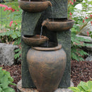Sunnydaze Cascading Earthenware Pottery Stream Fountain - 39" H