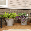 Sunnydaze Franklin Polyresin Outdoor Flowerpot Planter