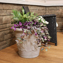 Sunnydaze Arabella Polyresin Outdoor Flowerpot Planter