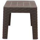 Sunnydaze Plastic Square Patio Side Table