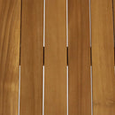 Sunnydaze Wooden Teak Outdoor Coffee Table - Stain Finish - 45"