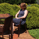 Sunnydaze Segesta All-Weather Plastic Patio Dining Chair