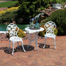 Sunnydaze 3-Piece Outdoor Cast Aluminum Patio Bistro Set