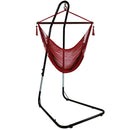 Sunnydaze Caribbean Extra Large Hammock Chair & Adjustable Stand - Soft-Spun Polyester - 40-Inch Wide Seat