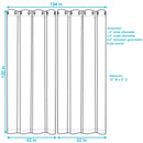 Sunnydaze Contemporary Styles Outdoor Curtain Panels