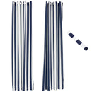 Sunnydaze Designer Eyelet Indoor/Outdoor Curtain Panels - 52" x 108"