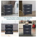 Sunnydaze 3-Tier Plastic Storage Drawers