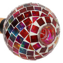 Sunnydaze Mosaic Glass Plant Watering Globe with Clay Spike