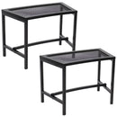 Sunnydaze Curved Outdoor Bench - Mesh Metal Patio Bench