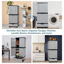 Sunnydaze 3-Shelf Plastic Lockable Storage Cabinet - 57.5"