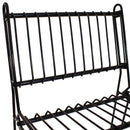 Sunnydaze Outdoor Modern Metal Wire Bar Stool - Black