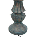 Sunnydaze Nouveau 2-Tier Outdoor Water Fountain  - 41" H - Green