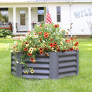 Sunnydaze Steel Raised Garden Bed