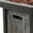 Sunnydaze Outdoor Propane Gas Fire Pit Table with Cover - 20"