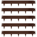 Sunnydaze Set of 5 Steel Metal Landscape Edging Border - 42-Inch Sections - Choose Color
