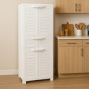 Sunnydaze Plastic Garage Storage Cabinet with 2 Adjustable Shelves