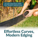 Sunnydaze Metal Landscape Edging - Set of 5 - 42" Sections