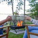 Sunnydaze 36" Northland Outdoor Fire Pit with Grill and Spark Screen