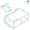 Image showing the overall product dimensions including height, depth and width.