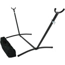 Sunnydaze Brazilian Portable Hammock Stand with Carrying Case - 400 Pound Capacity - Black
