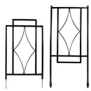Sunnydaze 30" Contemporary Metal Garden Trellis - Set of 2