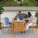 Sunnydaze Rodanthe Outdoor Patio Dining Chairs with Cushions - Set of 2