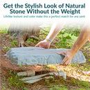 Sunnydaze Polyresin Landscape Rock Cover with Stakes