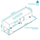 Image showing the overall product dimensions including height, depth and width.