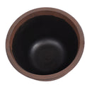 Sunnydaze Polyresin Ribbed Outdoor Plant Pot - Rust
