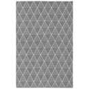 5x7 Sunnydaze Lattice Perfection Indoor Area Rug in Charcoal