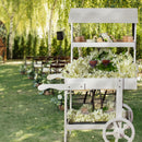 Sunnydaze Country Market Flower Cart Display Stand - 49.25" H