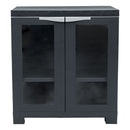 Sunnydaze Plastic Garage Storage Cabinet with Adjustable Shelf