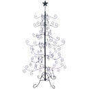 Sunnydaze Noelle Black Metal Christmas Ornament Tree - 60 Inches Tall

