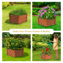 Sunnydaze Steel Raised Garden Bed