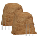 Sunnydaze Polyresin Landscape Rock Cover with Stakes